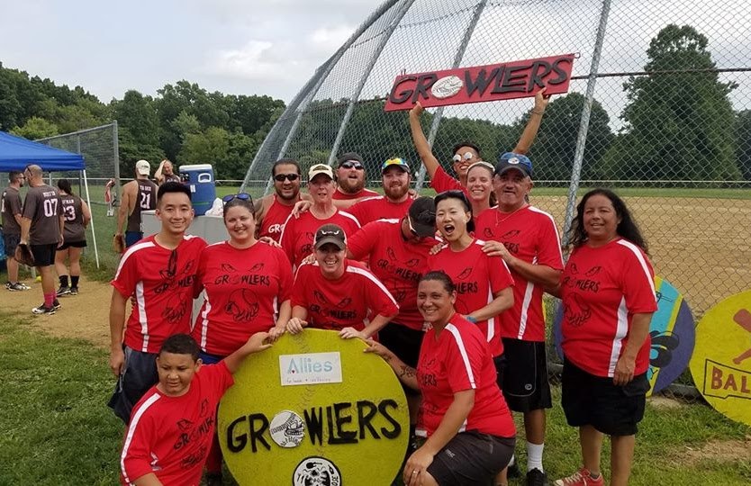 2018年 Pittsburgh市 ソフトボール GROWLERSチーム 準優勝